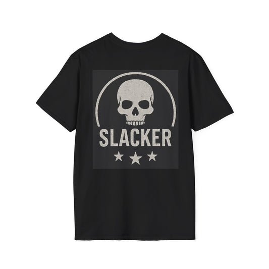 Unisex Softstyle 'Slacker' T-Shirt - Casual Graphic Tee with Skull Design