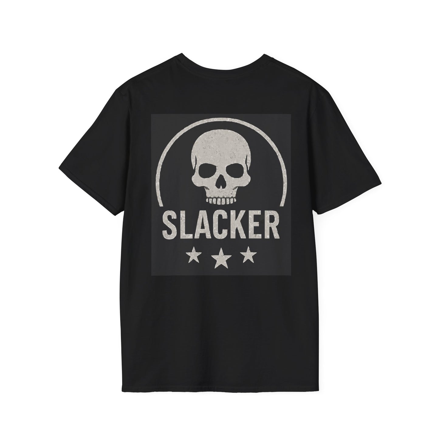 Unisex Softstyle 'Slacker' T-Shirt - Casual Graphic Tee with Skull Design